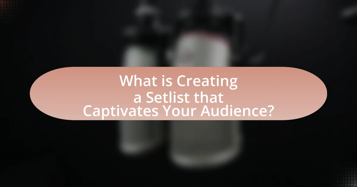 What is Creating a Setlist that Captivates Your Audience?